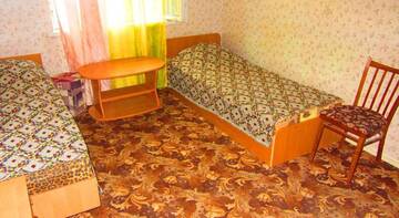 Фото номера Двухместный номер с 2 отдельными кроватями и общей ванной комнатой Гостевой дом Пансионат Крымские Дачи г. Щёлкино 9